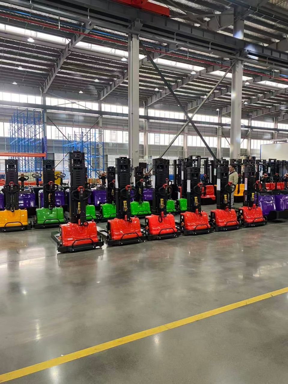 Forklift line ready for delivery